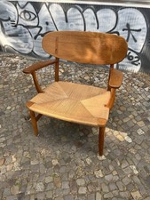 Poltrona da salotto vintage CH22 di Hans Wegner dalla Danimarca, 1960