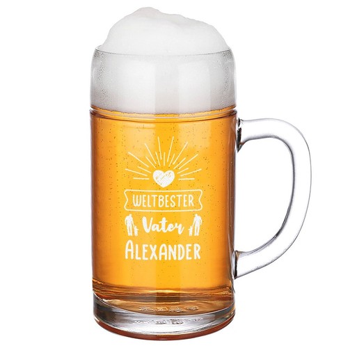 Boccale birra litro per papa - birra,