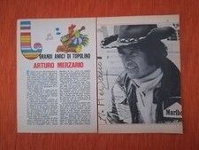 ARTICOLO CON FOTO - CLIPPING "ARTURO MERZARIO" con Autografo DEL 1976 pagine 4 