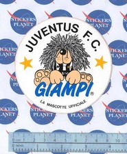 ADESIVO STICKER VINTAGE AUFKLEBER AUTOCOLLANT JUVENTUS F.C. MASCOTTE GIAMPI