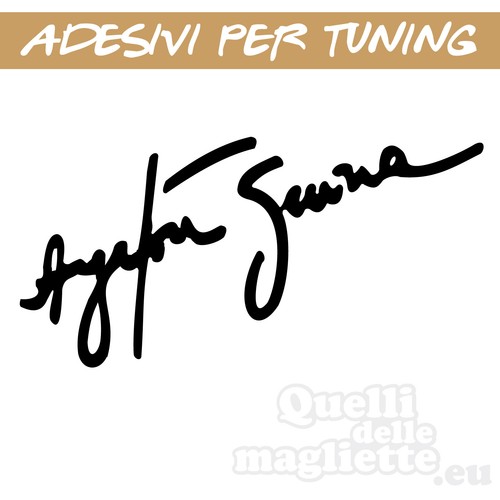 Adesivo per auto autografo - adesivo,