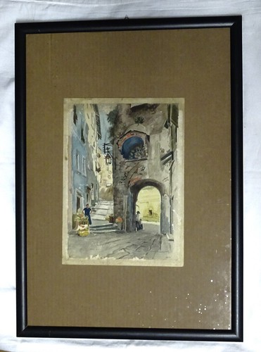 Acquerello autore italo - acquerello,