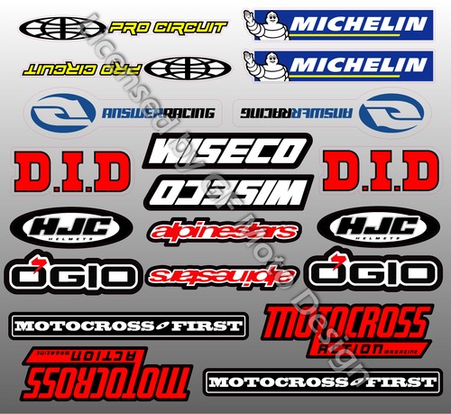 Motocross sponsor set - motocross,