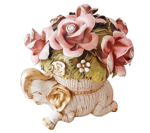 Capodimonte figurine elephant - capodimonte,