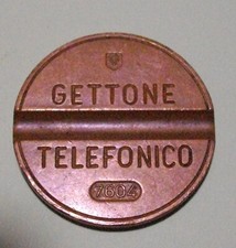 Gettone telefonico sip 7604 - telefonico,
