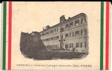 VERCELLI - INTERNO COLLEGIO CONVITTO DAL POZZO viaggiata 1915