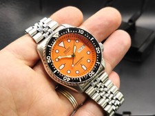 SEIKO 7s26-0020 - SKX011J1 DIVER AUTOMATIC Orange Dial 200M SKX011 Made in Japan
