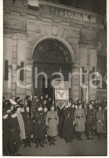 1935 TORINO Casa Littoria (Palazzo CAMPANA) Arrivo del Labaro - Foto 12x17 cm