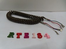 CAVO TELEFONICO RTE184 VINTAGE 30CM ARRICCIATO. LUNGO 140 CM. 3 FILI VEDI FOTO