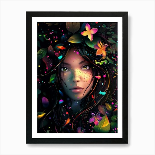 Quadro stampa tela - quadro, ragazza
