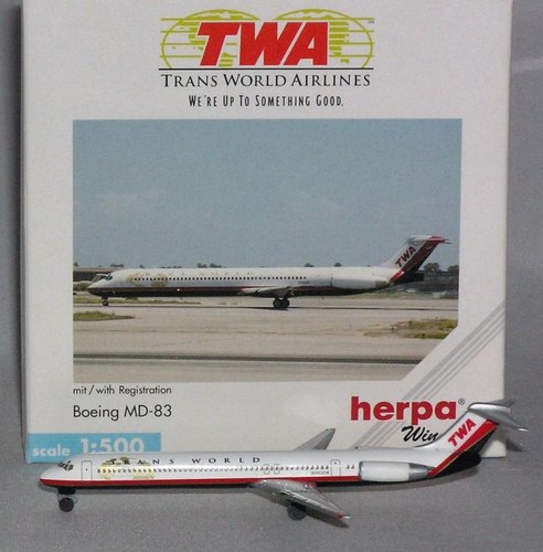 Herpa wings 500 83 twa - herpa, md-83