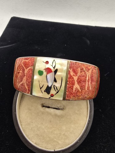 Bracciale uccellino intarsiato