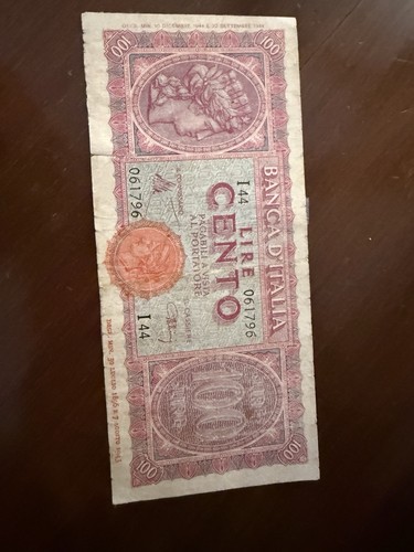 Banconota regno italia 100 - banconota,