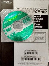 edirol pcr-30 e 50 tastiera midi manuale e CDrom