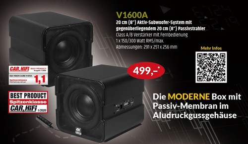Esx 1600a vision subwoofer - esx, v-1600a