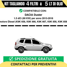 Tagliando per DACIA Duster 1.5