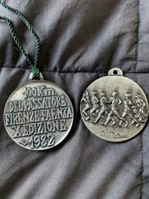 Due medaglia 100 km del Passatore Firenze Faenza 1981  1982 X edizione Matteucci