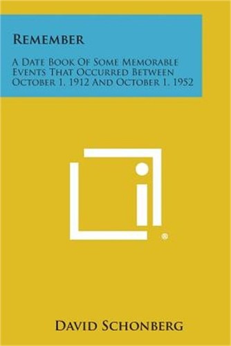 Remember date book of - of, some