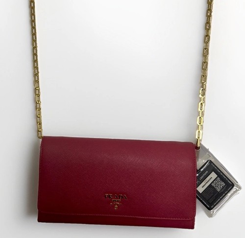 Prada saffiano leather chain - saffiano,