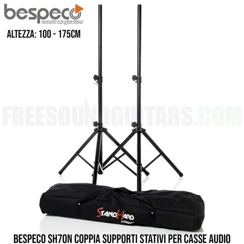 Bespeco sh70n coppia supporti - coppia,