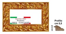 Cornice in legno in oro