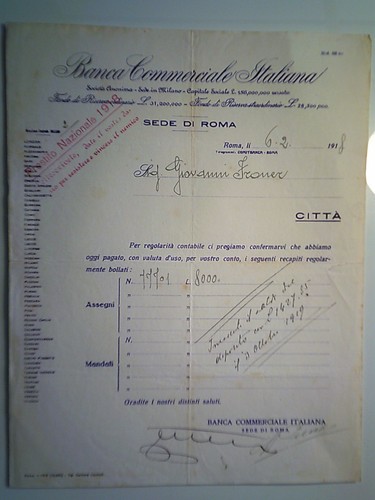 Lettera banca commerciale - lettera,