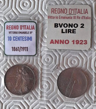 n° 2 Monete 1 Buono da 2 lire