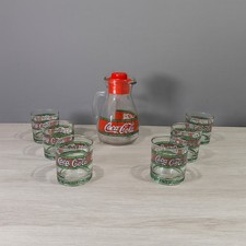6 Bicchieri Coca Cola Liberty + Caraffa Vintage Anni 80