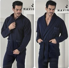 VESTAGLIA E GIACCA NAVIGARE IN PILE INVERNALE CALDA