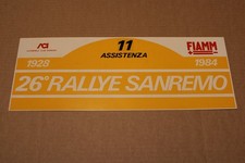 Targa Assistenza Alen Lancia