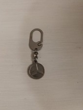 Vecchio Portachiavi vintage metallico AUTO Mercedes Benz 