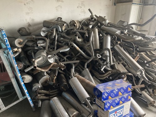 Stock tubi scarico e - stock, di