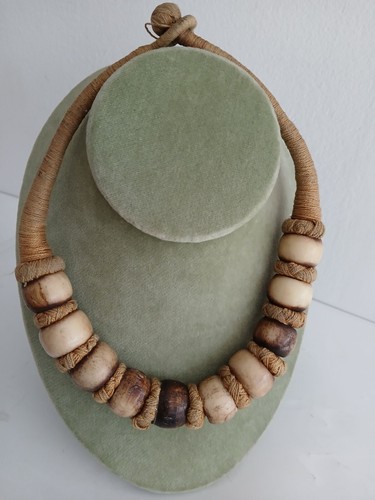 Collana osso lavorato - collana,