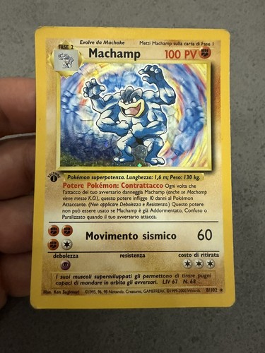 Pokémon machamp 102 - 8/102, holo