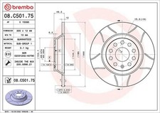 Disco freno BREMBO 08.C501.75