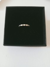 Anello Pandora - Argento - Smalto strisce bianche Linee Esotiche