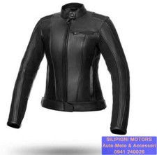 Giacca Moto in Pelle Per Donna SPYKE STRIPE GP LADY