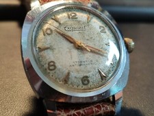 Orologio vintage EXQUISIT 17 jewels funzionante anni 50 carica rare 33mm old