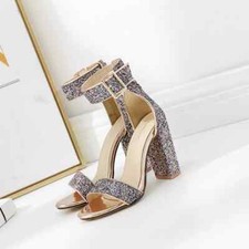 Sandali donna tacco alto 10 cm viola strass gioiello pelle sintetica 92871