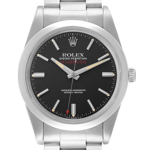 Rolex milgauss steel black - rolex, 38