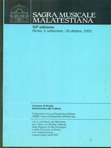 Sagra musicale malatestiana - musicale,