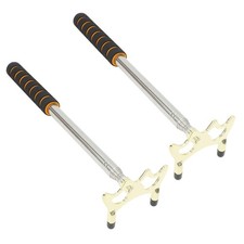 2pcs Retractable Pool Cue Bridge - Stainless Steel Telescopic Billiards Stick