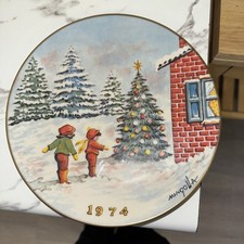 Piatto Dom Mingolla Natale 1974 Gorham Prima Edizione