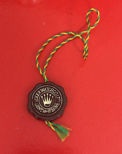 Rolex red seal hang tag - seal,