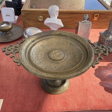 Antico Centrotavola Alzata In Bronzo con drago 1800 Antiquariato