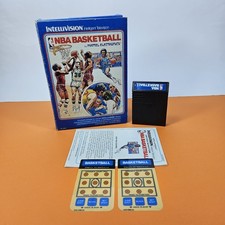 NBA BASKETBALL Gioco per INTELLIVISION COMPLETO MATTEL ELECTRONICS OTTIMO