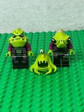 3 LEGO Space Alien Conquest Trooper, Pilota e Clinger Minifigure 7049 7066 7052