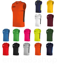 Canotta Smanicata Allenamento Palestra Fitness Running Calcio Calcetto Padel