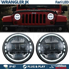 FARI LED DRL PER Jeep WRANGLER JK Trasformazione Luci Bianche Potenti King Kong