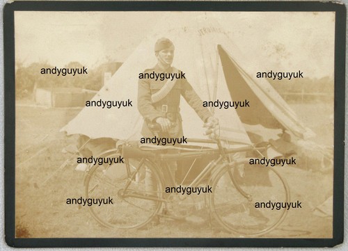 Cabinet card military cyclist - card,